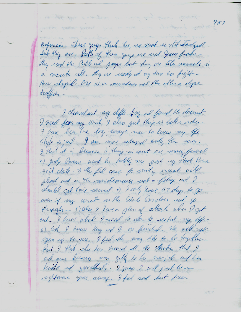 Dr John WorldPeace 2008 Prison Journal